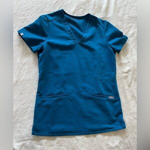 Figs Alps Blue XXS top